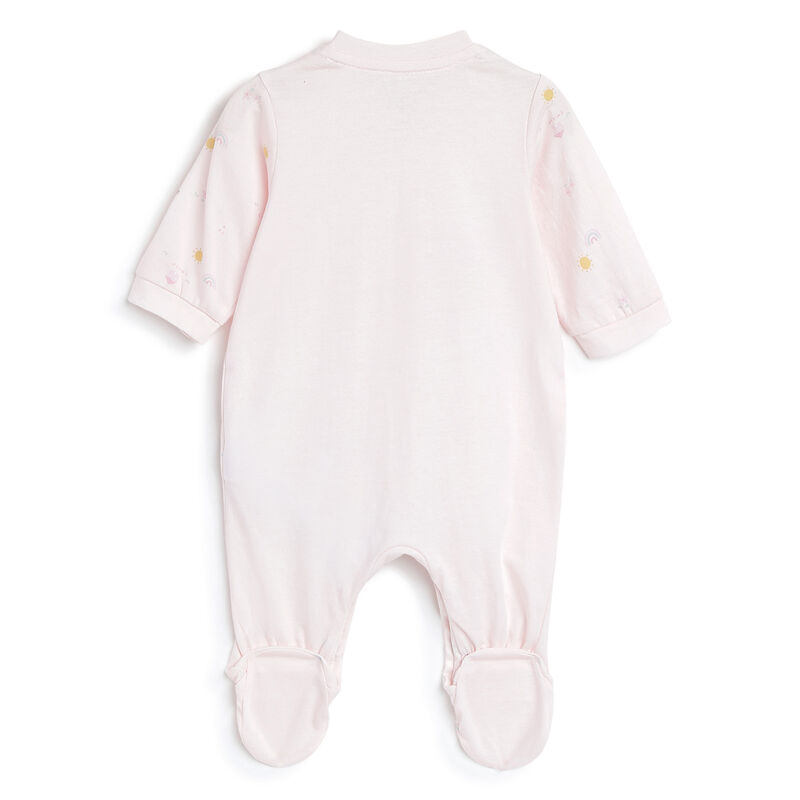 Girls Printed Front Opening Babysuit image number 1